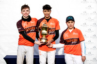 The Junior Gold Cup : Gold Cup : Tashan 13 vs Froggy 12 (extra chukker); Silver Cup : Cowdray Hunt 12 vs Madeva Juniors 10